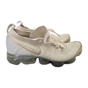 Nike Women’s VaporMax Flyknit Light Cream Sz 8 Running Shoes Gym Trail Athletic